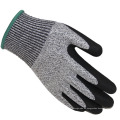 Allzweck-Palme tauchte schwarze Sandy-Nitril-schnittfeste Handschuhe ab